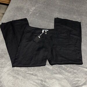 Vantarsi linen blend wide leg pants